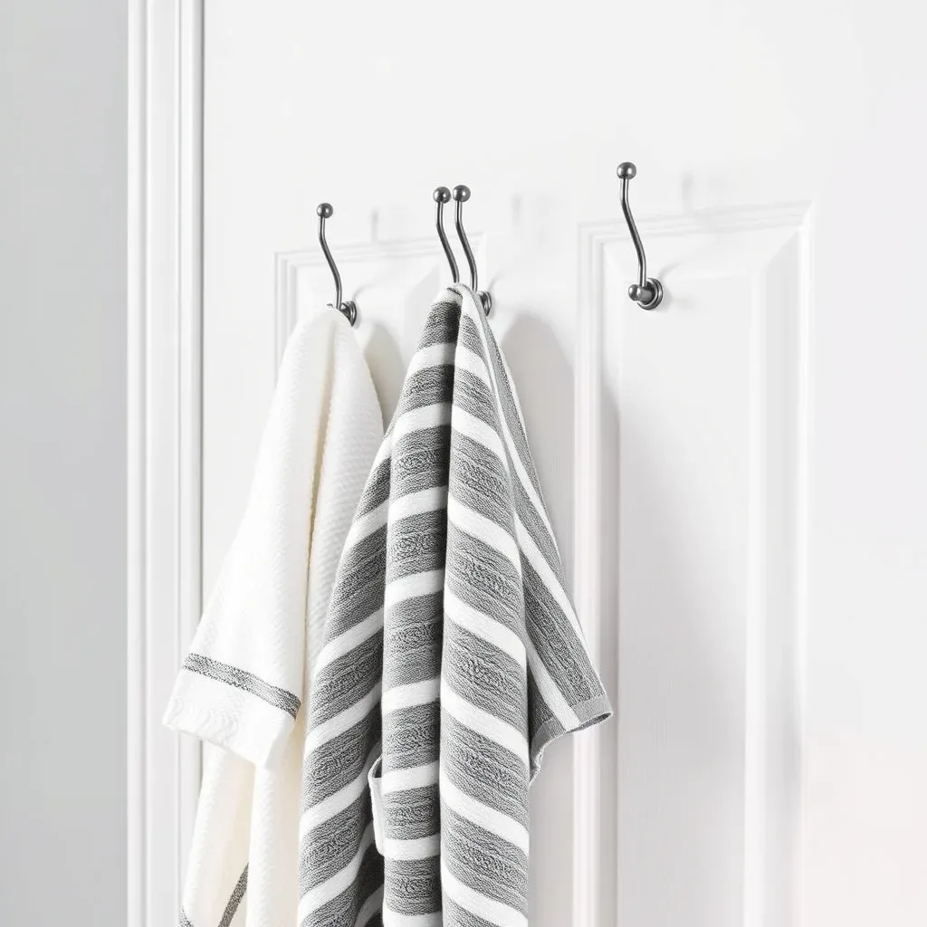 bathroom door hooks towel robe back door storage