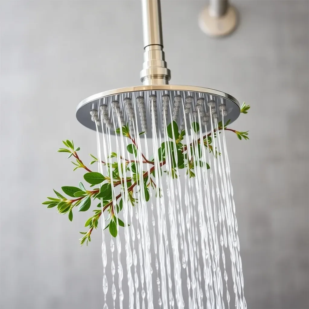 eucalyptus bundle shower head bathroom spa natural green