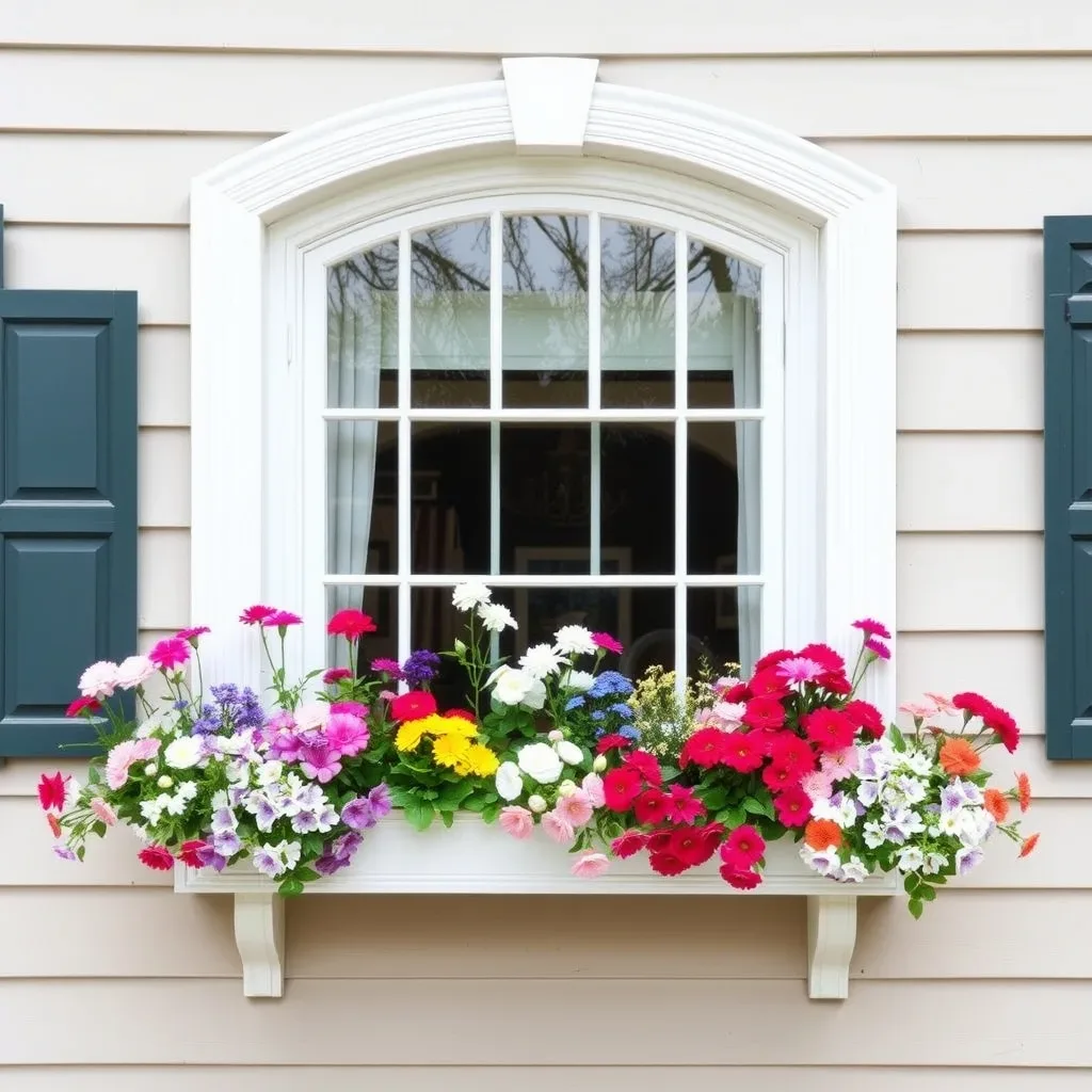Window Boxes Filled With Spring Blooms home front